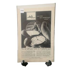 Vintage 1960 Avis Minute Saver Service The Car With Your Name On It Waits For Yo